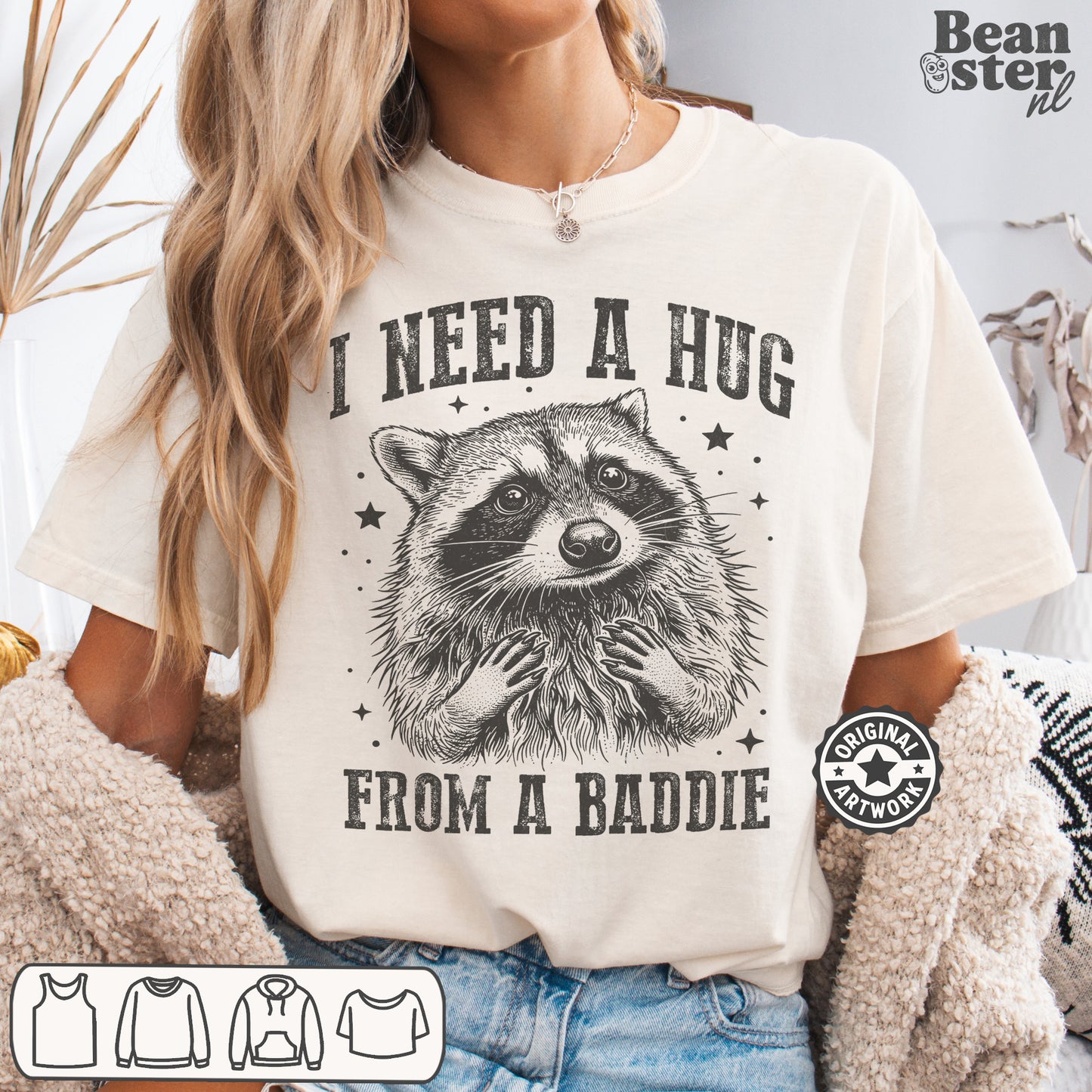 Streetwear style baddie humor tee with viral Gen Z quote print