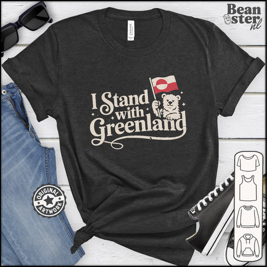 I Stand With Greenland graphic t-shirt original political design
