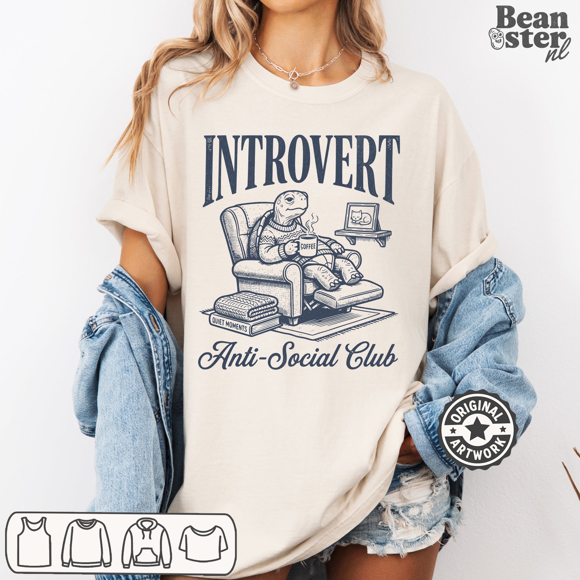 Oversized Anti Social Club t-shirt styled as antisocial meme streetwear outfit