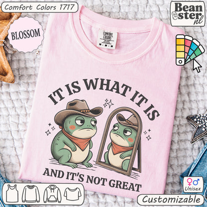 Trendy Frog Shirt – It Is That It Is Meme Tee