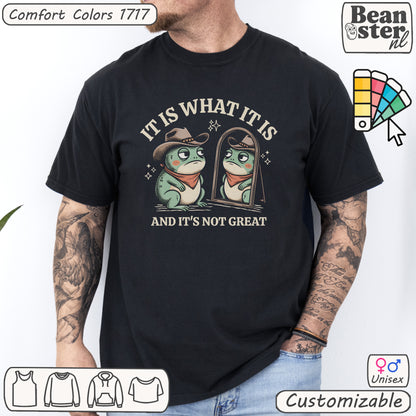 Trendy Frog Shirt – It Is That It Is Meme Tee