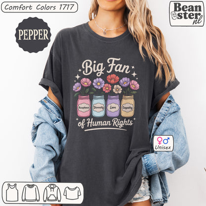Cute y2k vintage style jar t-shirt promoting equality and empathy