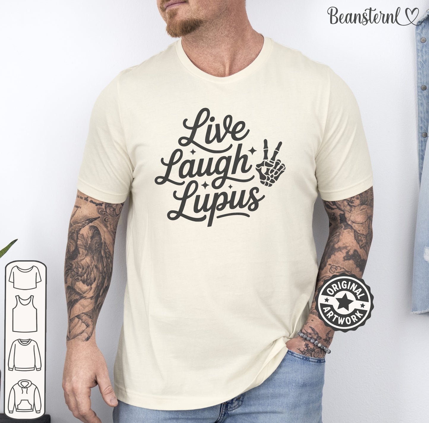 Funny autoimmune warrior lupus support graphic tee original design