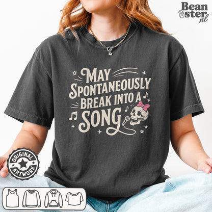 humorous graphic tee gift for singers and karaoke fans