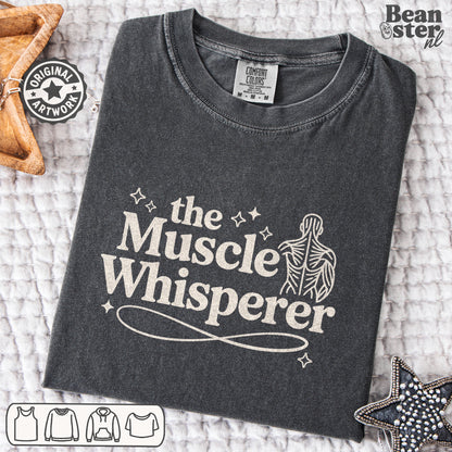 Muscle Whisperer funny massage therapist t-shirt original design