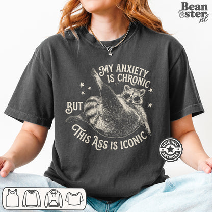 Sarcastic mental health humor tee with trendy gen z style