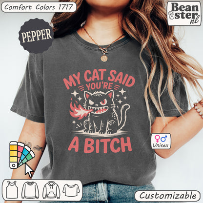 Funny sarcastic cat meme t-shirt with vintage Japanese style design