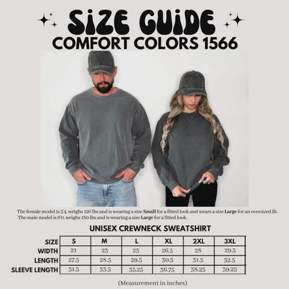 Custom Comfort Colors 1566 Vintage Personalized Unisex Sweatshirt