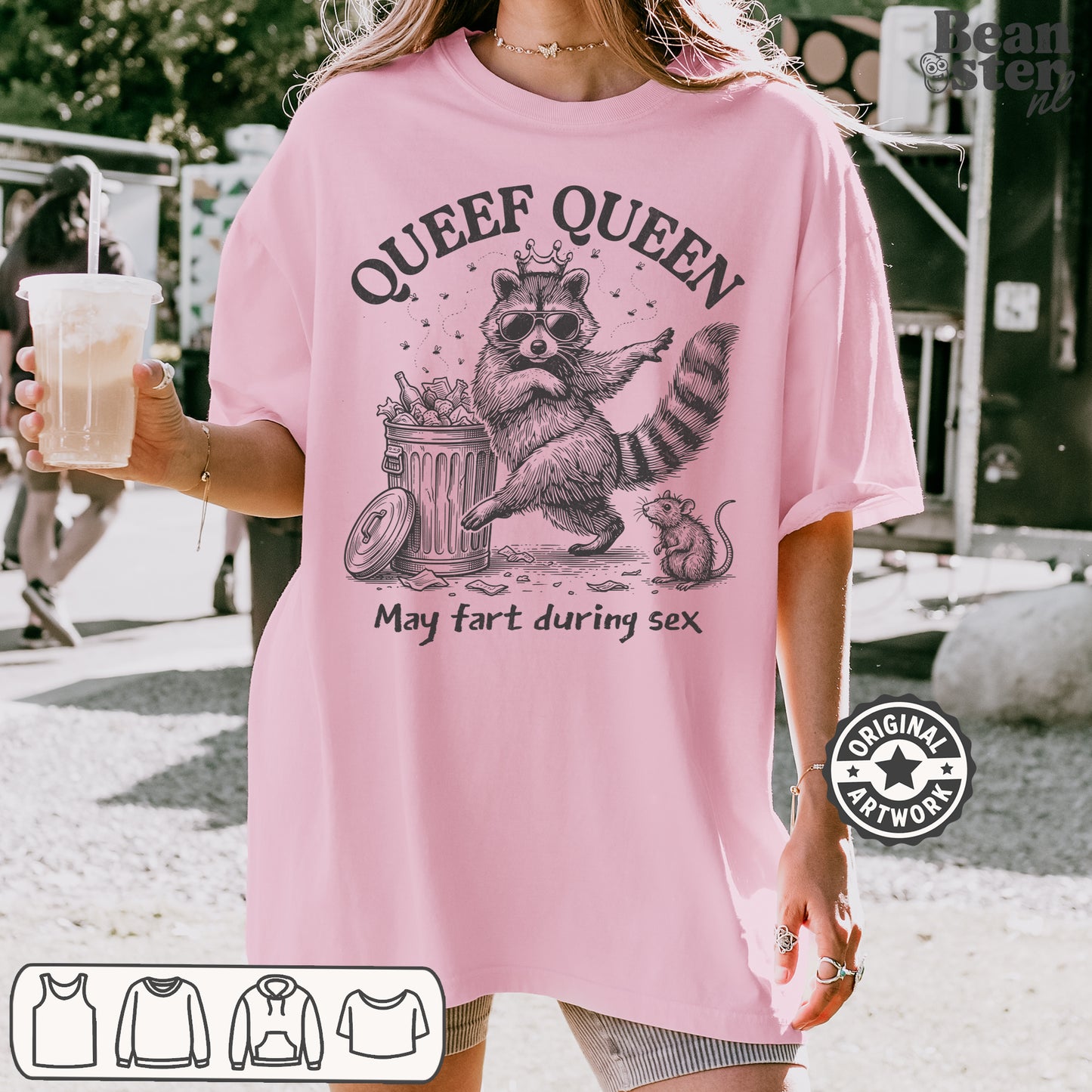 Edgy humor Queef Queen shirt for bachelorette party or girls night outfit
