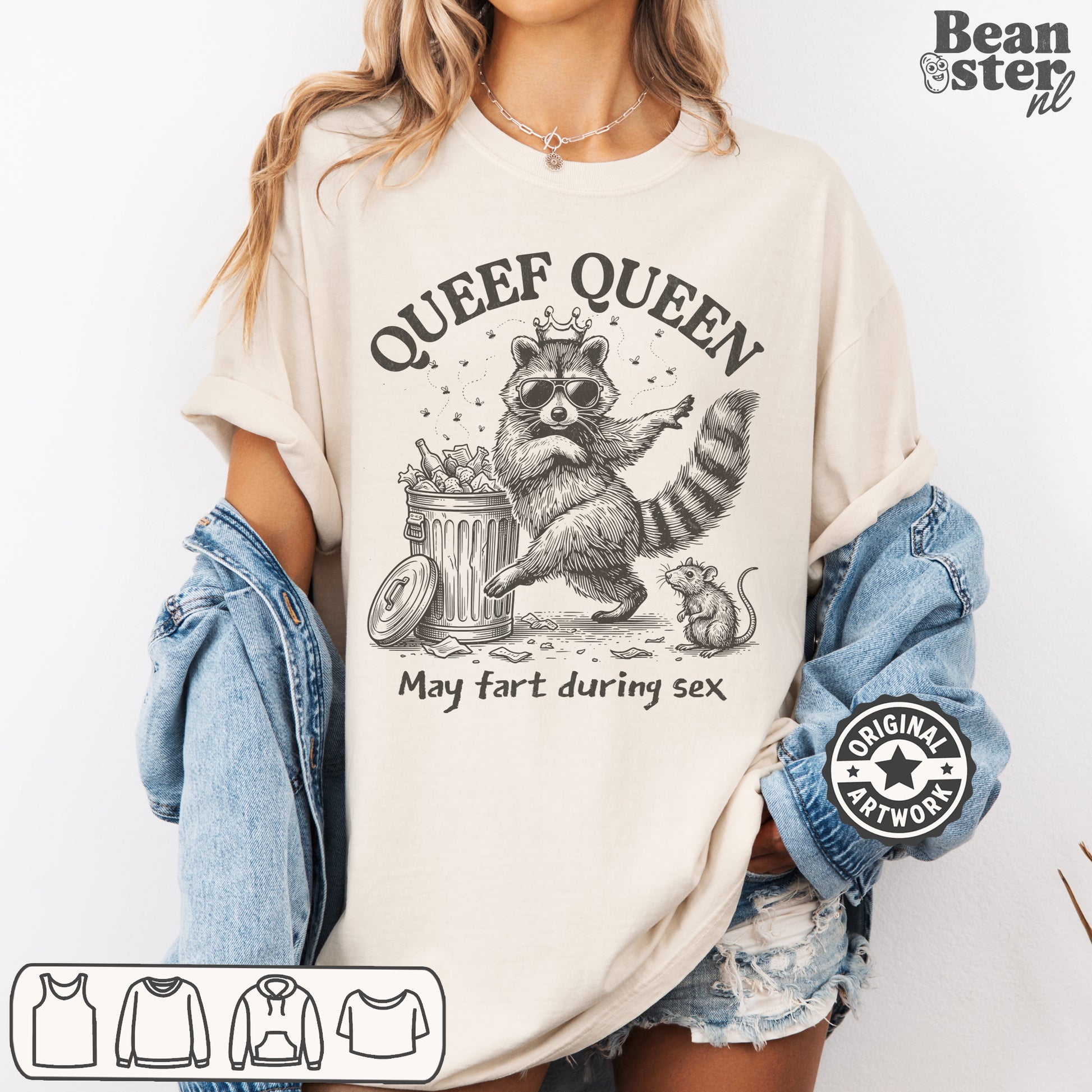 Queef Queen funny t-shirt bold NSFW humor gag gift for women
