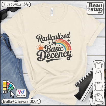 Radicalized By Basic Decency vintage graphic tee
