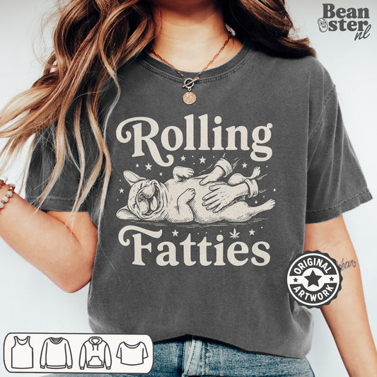 Cute vintage dog shirt with chubby Frenchie design