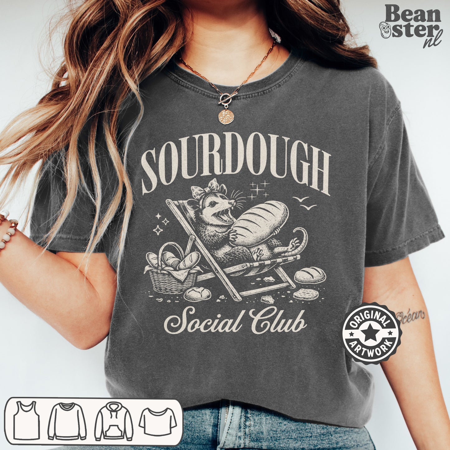 Funny sourdough baking shirt for bread lovers and Cottagecore aesthetic