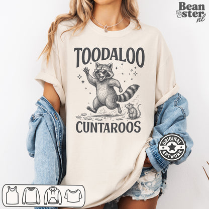 Lifestyle shot of unisex streetwear tee styled with jeans, sarcastic humor shirt for casual outfits