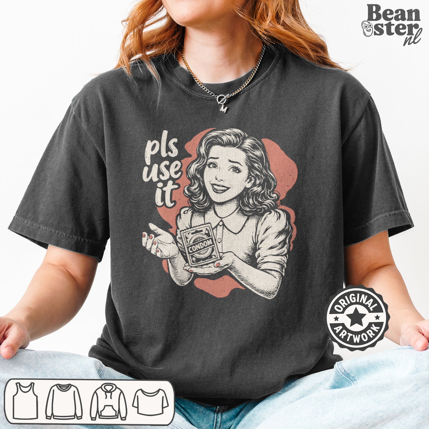 witty humor tee perfect as safe sex gift or anti-kids shirt