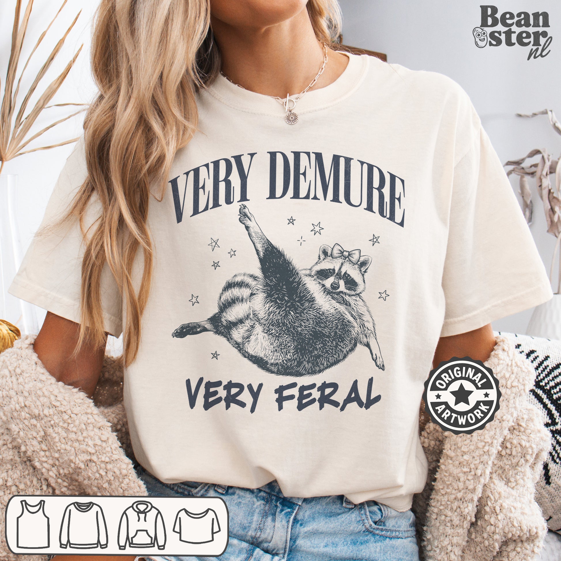 Very Demure Very Feral funny unisex graphic t-shirt streetwear aesthetic